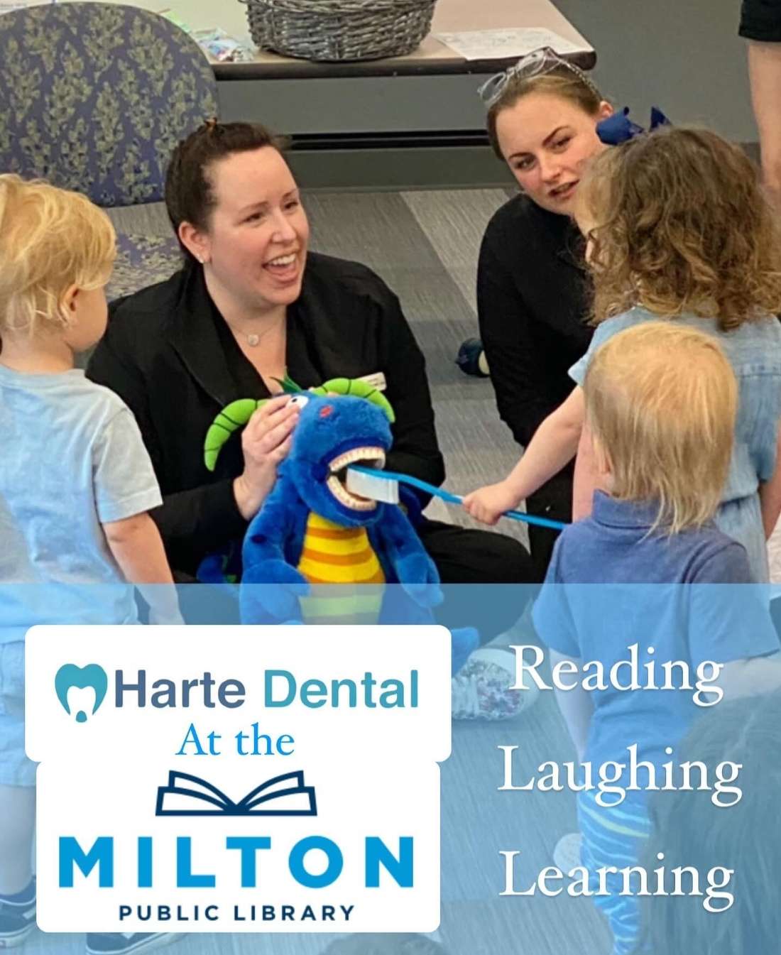Harte Dental Teams Up with Ms. Tory's Stories Family Dentistry Milton MA