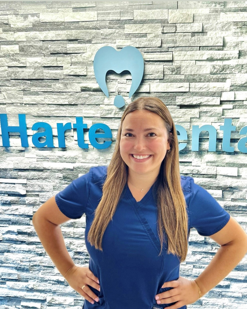 Dr. Georgia Cullington picture of her in front of Harte Dental Office