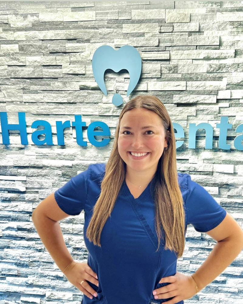 Dr. Georgia Cullington picture of her in front of Harte Dental Office